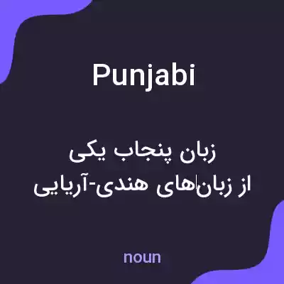 معنی punjabi به فارسی معنی punjabi به فارسی