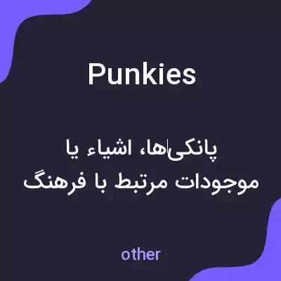 معنی punkies به فارسی معنی punkies به فارسی