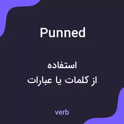 معنی punned به فارسی معنی punned به فارسی
