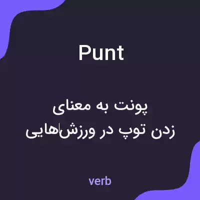 معنی punt به فارسی معنی punt به فارسی