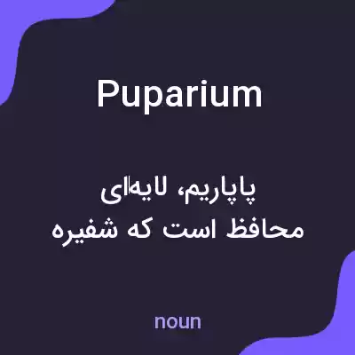 معنی puparium به فارسی معنی puparium به فارسی