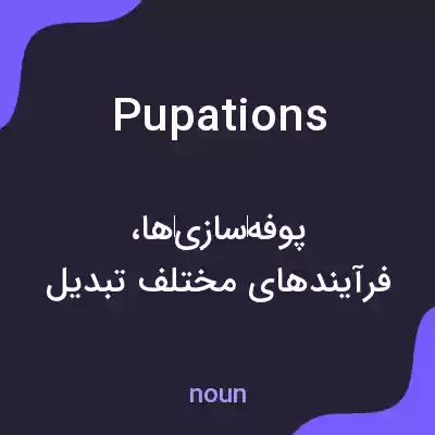 معنی pupations به فارسی معنی pupations به فارسی