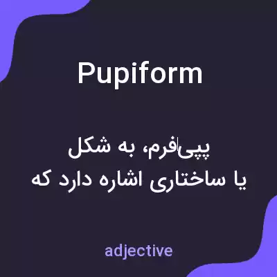 معنی pupiform به فارسی معنی pupiform به فارسی