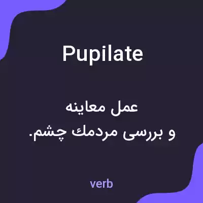 معنی pupilate به فارسی معنی pupilate به فارسی