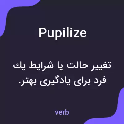 معنی pupilize به فارسی معنی pupilize به فارسی