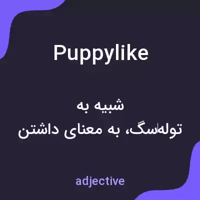 معنی puppylike به فارسی معنی puppylike به فارسی