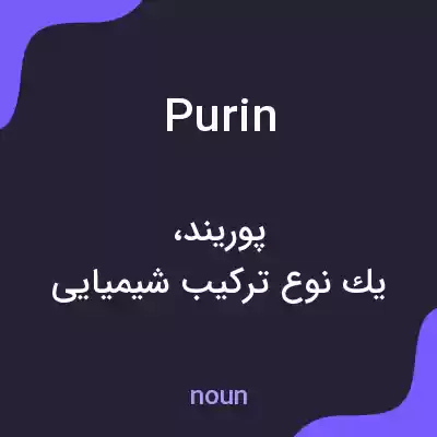 معنی purin به فارسی معنی purin به فارسی