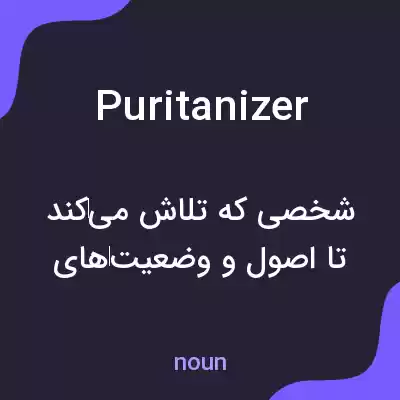 معنی puritanizer به فارسی معنی puritanizer به فارسی