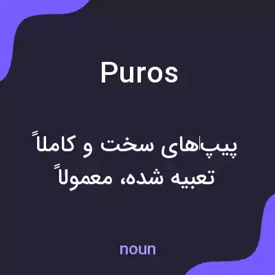 معنی puros به فارسی معنی puros به فارسی