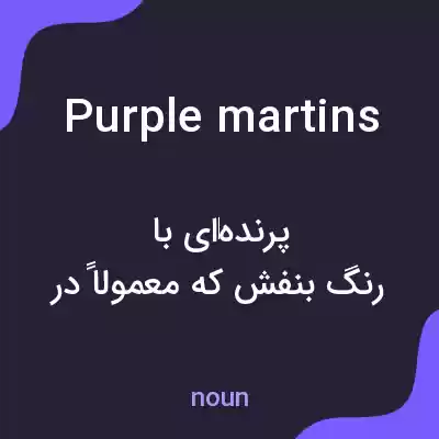 معنی purple martins به فارسی معنی purple martins به فارسی