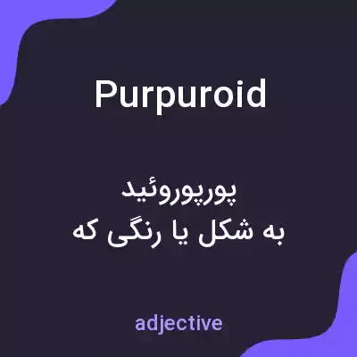 معنی purpuroid به فارسی معنی purpuroid به فارسی