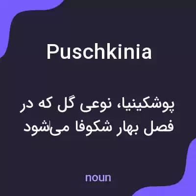 معنی puschkinia به فارسی معنی puschkinia به فارسی