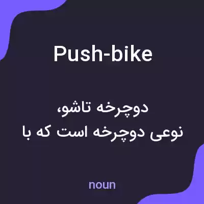 معنی push-bike به فارسی معنی push-bike به فارسی