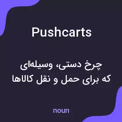معنی pushcarts به فارسی معنی pushcarts به فارسی