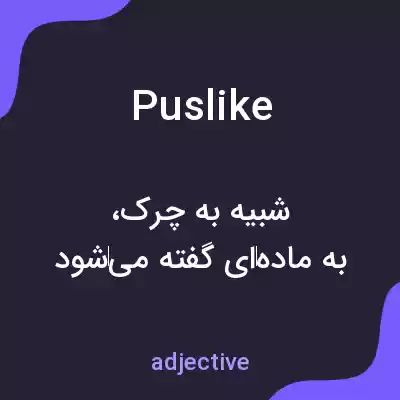 معنی puslike به فارسی