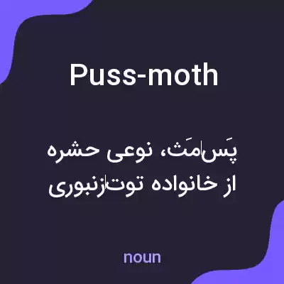 معنی puss-moth به فارسی معنی puss-moth به فارسی