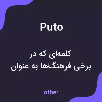معنی puto به فارسی معنی puto به فارسی