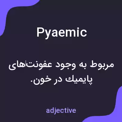 معنی pyaemic به فارسی معنی pyaemic به فارسی