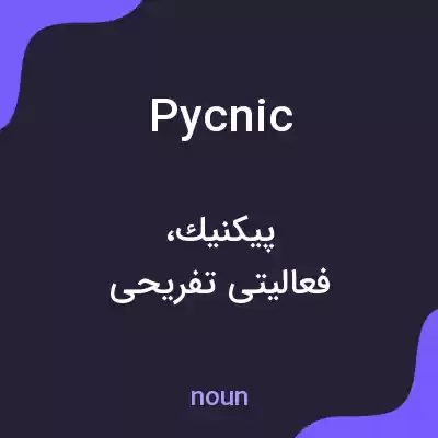 معنی pycnic به فارسی معنی pycnic به فارسی