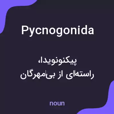 معنی pycnogonida به فارسی معنی pycnogonida به فارسی