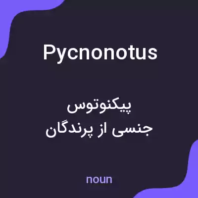 معنی pycnonotus به فارسی معنی pycnonotus به فارسی