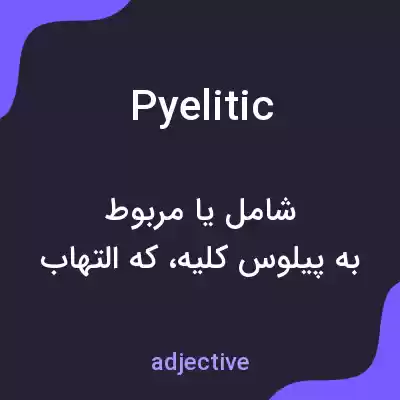 معنی pyelitic به فارسی معنی pyelitic به فارسی