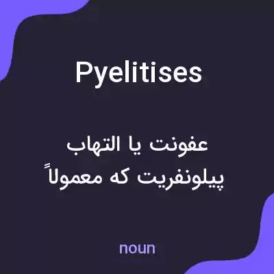 معنی pyelitises به فارسی معنی pyelitises به فارسی