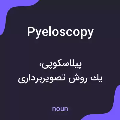 معنی pyeloscopy به فارسی