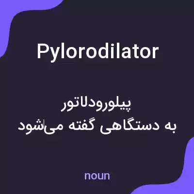 معنی pylorodilator به فارسی معنی pylorodilator به فارسی