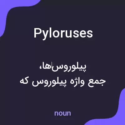 معنی pyloruses به فارسی معنی pyloruses به فارسی