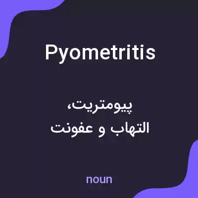 معنی pyometritis به فارسی معنی pyometritis به فارسی