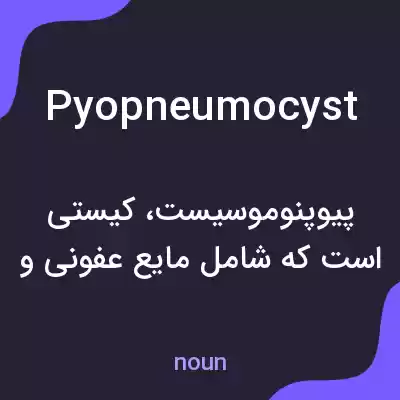 معنی pyopneumocyst به فارسی معنی pyopneumocyst به فارسی