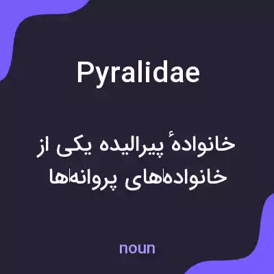 معنی pyralidae به فارسی معنی pyralidae به فارسی