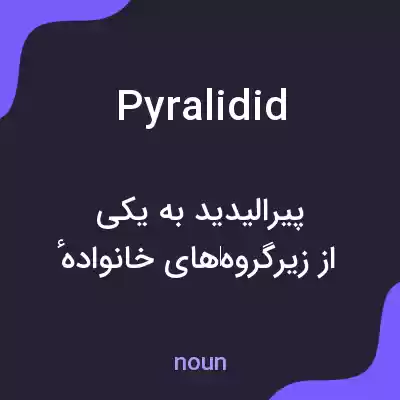 معنی pyralidid به فارسی معنی pyralidid به فارسی