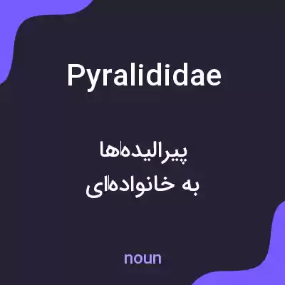 معنی pyralididae به فارسی معنی pyralididae به فارسی