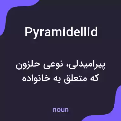 معنی pyramidellid به فارسی معنی pyramidellid به فارسی