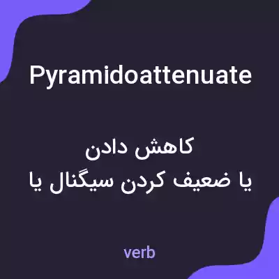 معنی pyramidoattenuate به فارسی معنی pyramidoattenuate به فارسی
