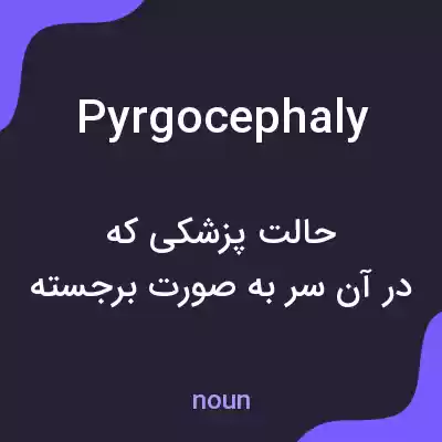 معنی pyrgocephaly به فارسی معنی pyrgocephaly به فارسی
