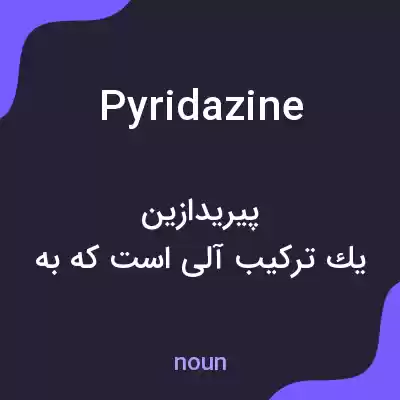معنی pyridazine به فارسی معنی pyridazine به فارسی