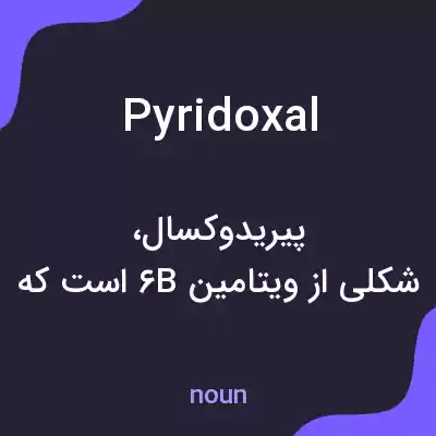 معنی pyridoxal به فارسی معنی pyridoxal به فارسی