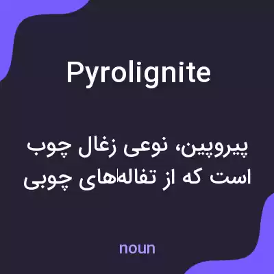 معنی pyrolignite به فارسی معنی pyrolignite به فارسی