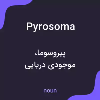 معنی pyrosoma به فارسی معنی pyrosoma به فارسی