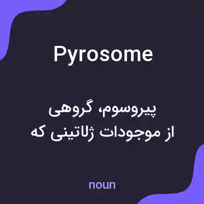 معنی pyrosome به فارسی معنی pyrosome به فارسی