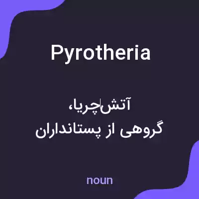 معنی pyrotheria به فارسی معنی pyrotheria به فارسی