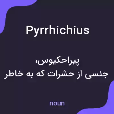 معنی pyrrhichius به فارسی معنی pyrrhichius به فارسی