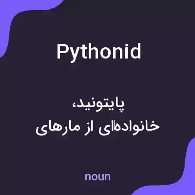 معنی pythonid به فارسی معنی pythonid به فارسی