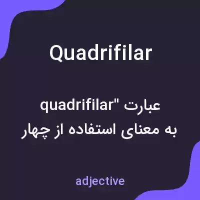 معنی quadrifilar به فارسی معنی quadrifilar به فارسی