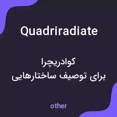 معنی quadriradiate به فارسی معنی quadriradiate به فارسی