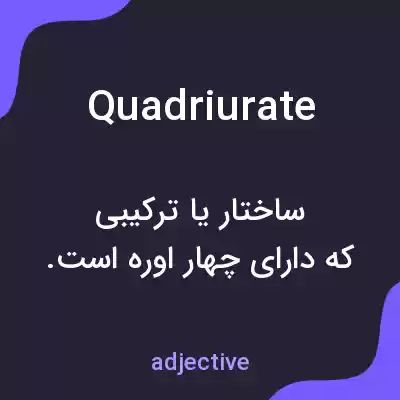 معنی quadriurate به فارسی معنی quadriurate به فارسی