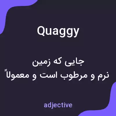 معنی quaggy به فارسی معنی quaggy به فارسی